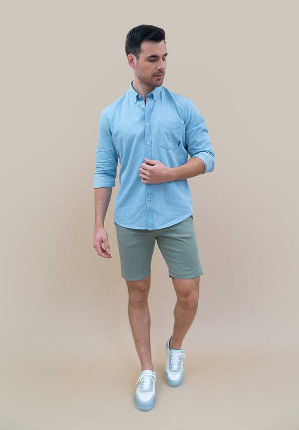Camisa Denim Azul Claro