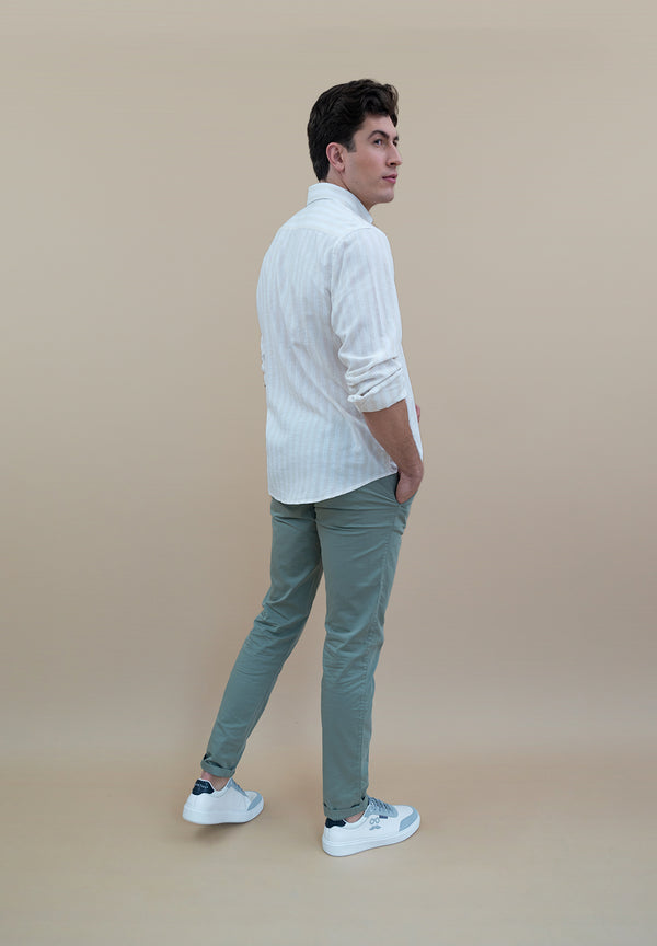 Camisa Montmarte Rayas Gris Mineral