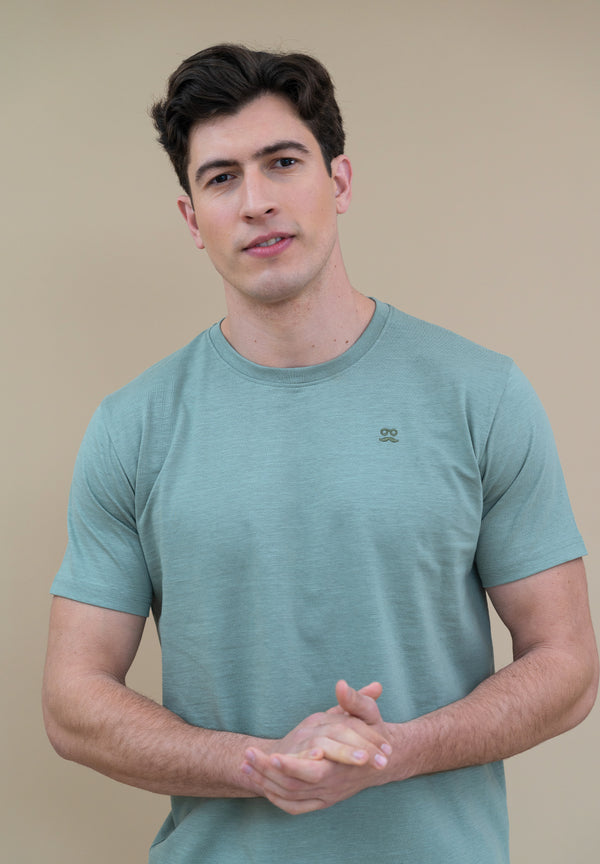 Camiseta Jaspeada Kaki
