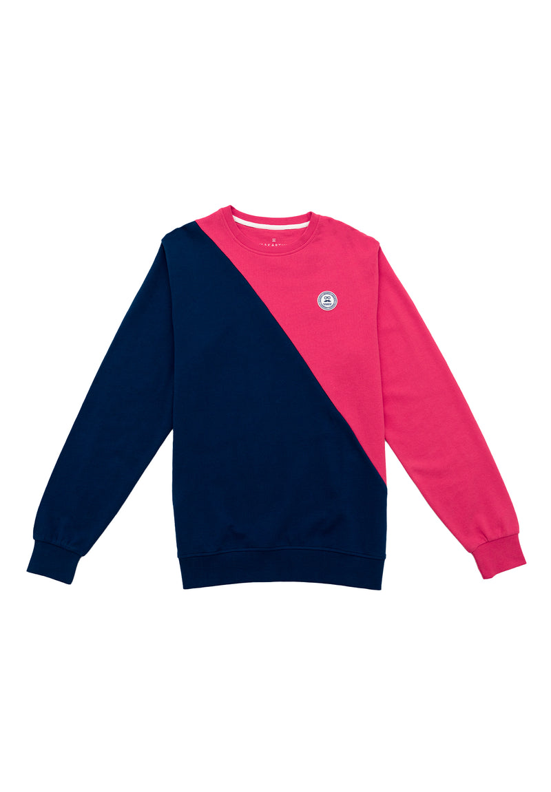 Sudadera Bicolor Rojizo