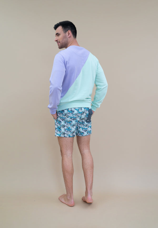 Sudadera Bicolor Violeta