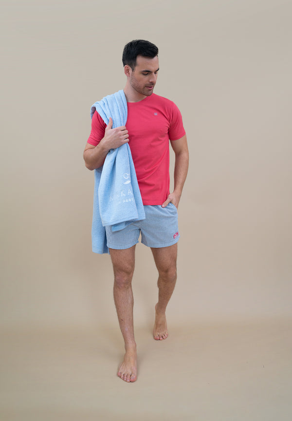 Bañador Seersucker Marino