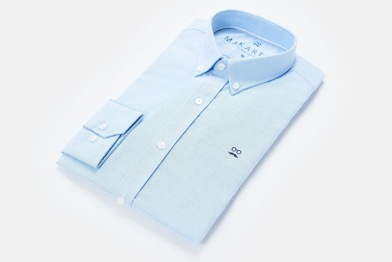 Camisa Classic Oxford Celeste