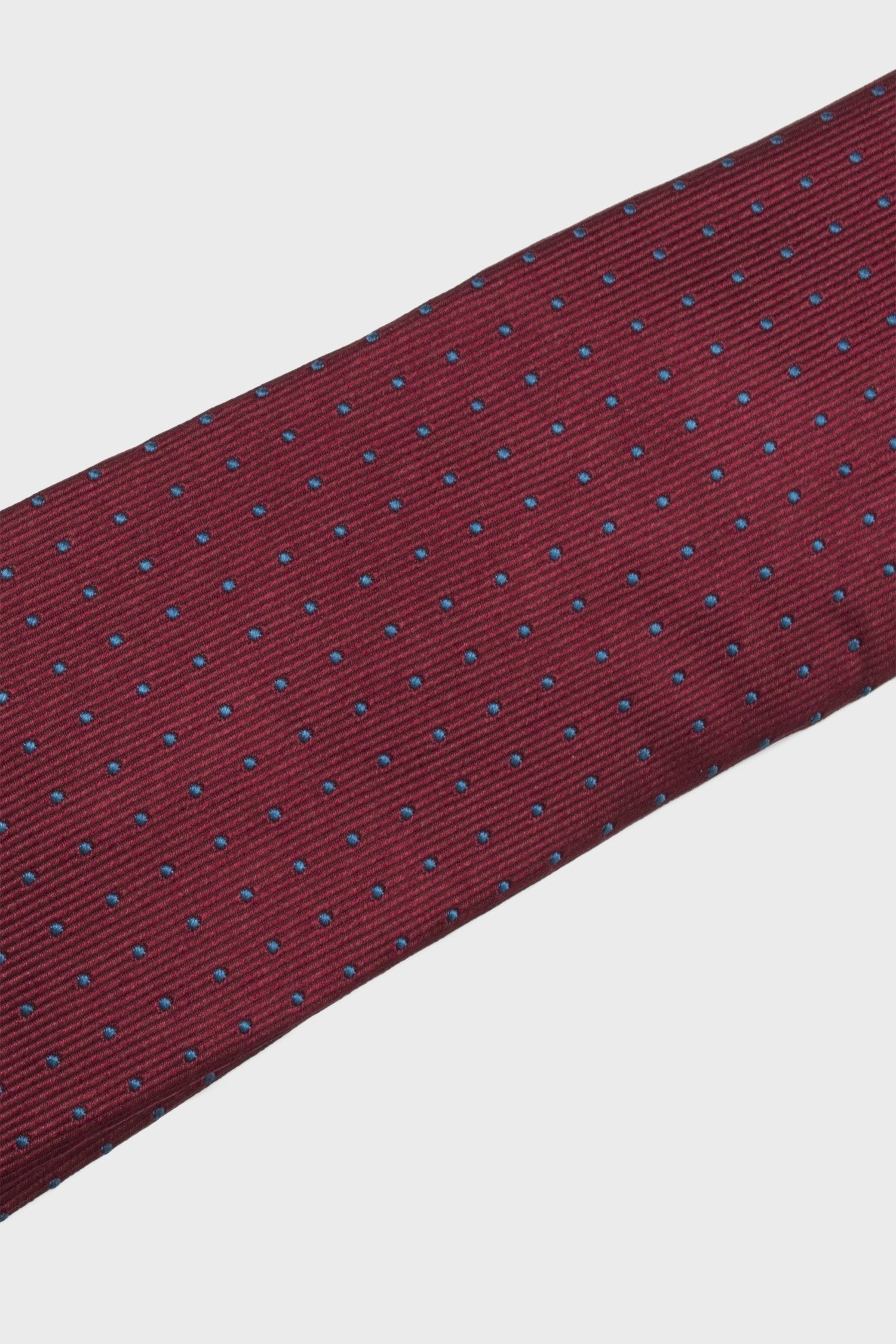 Burgundy Polka Dot Tie