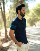 Navy Reversible Collar Polo
