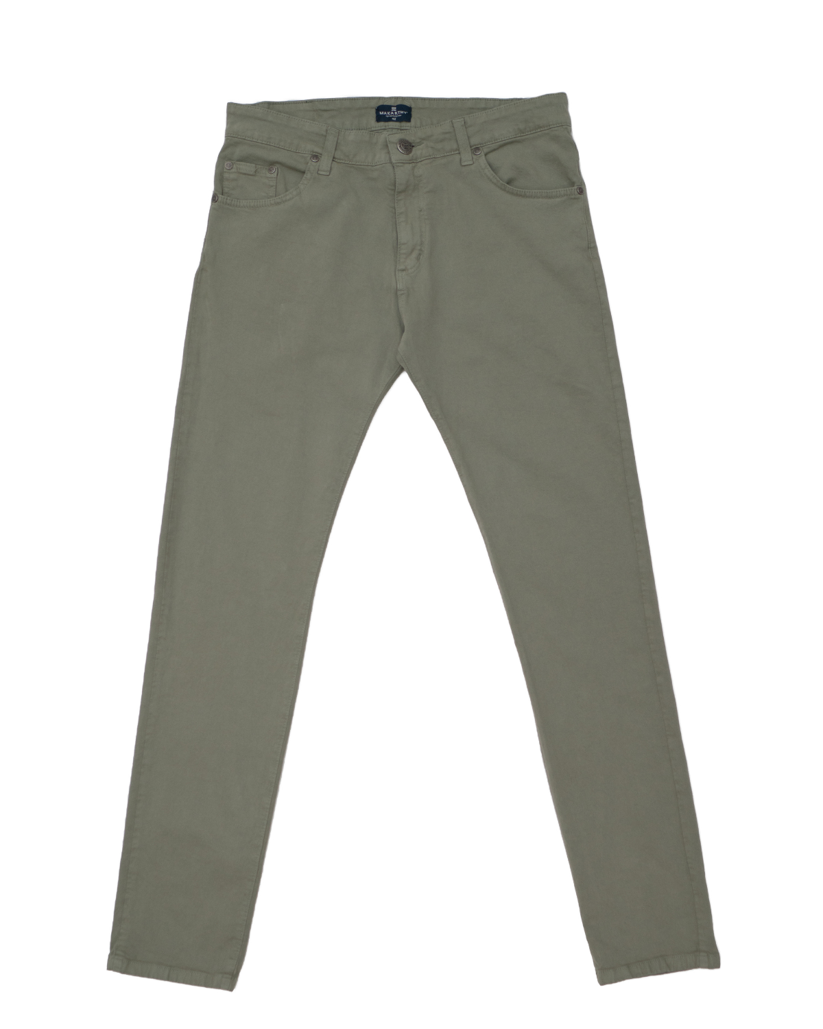 Khaki Five-Pocket Trousers