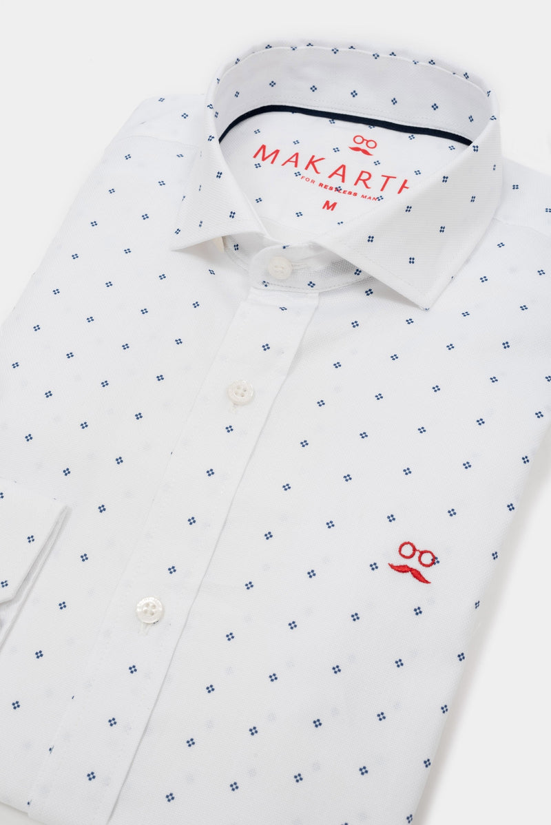 Camisa Estampada Flor Marino