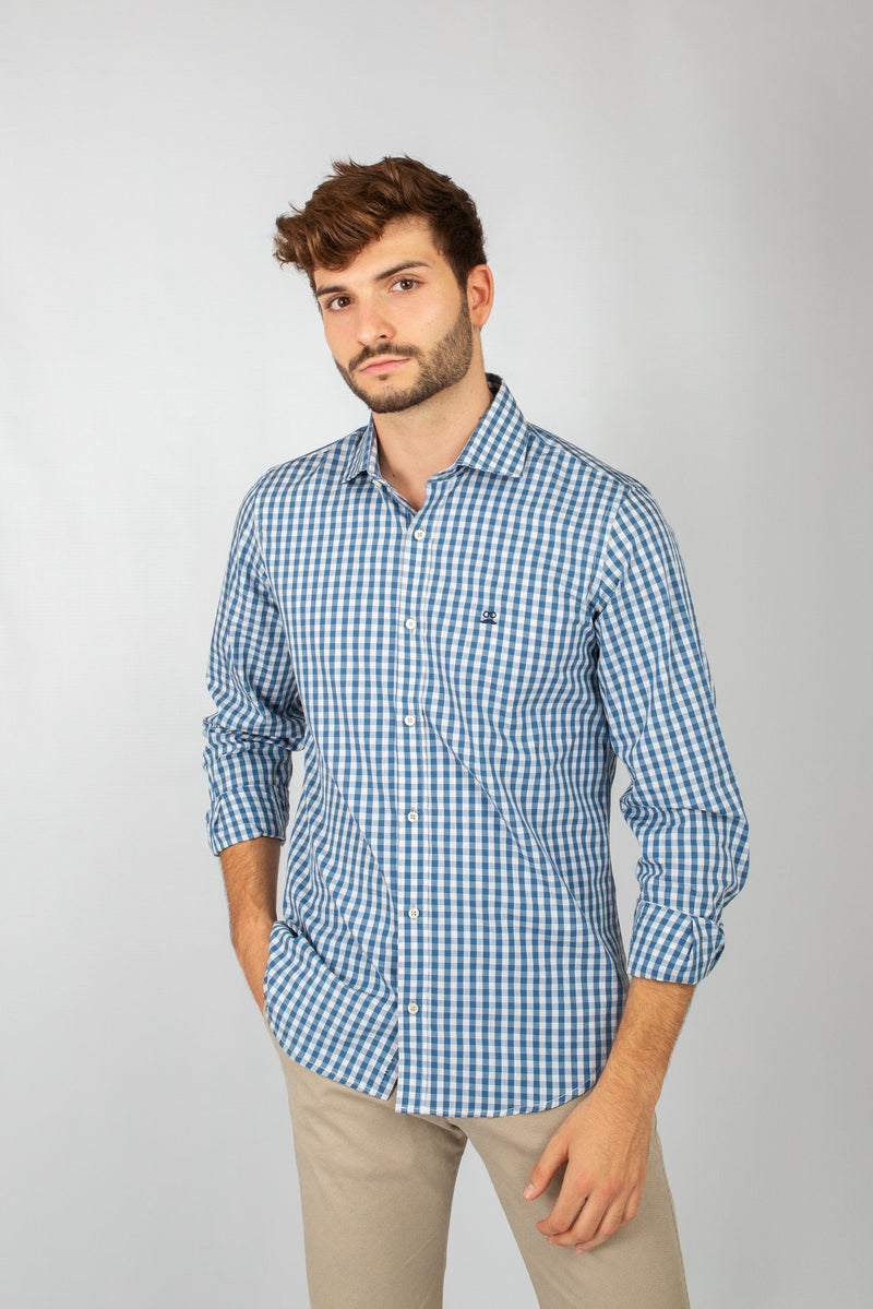 Camisa Log Azul