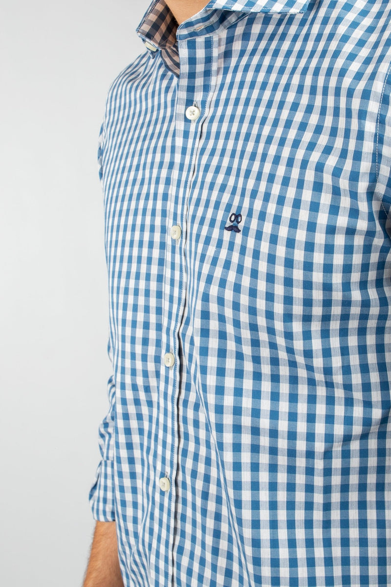 Camisa Log Azul