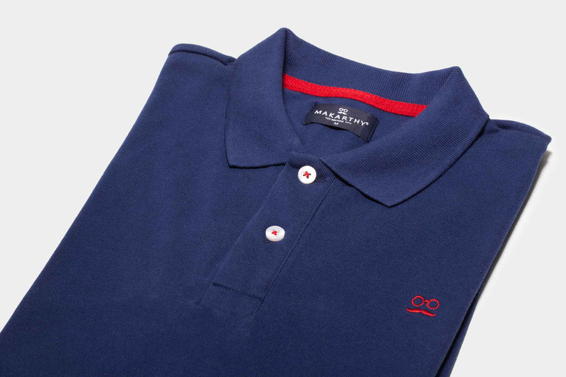 Polo Restless Marino Rojo