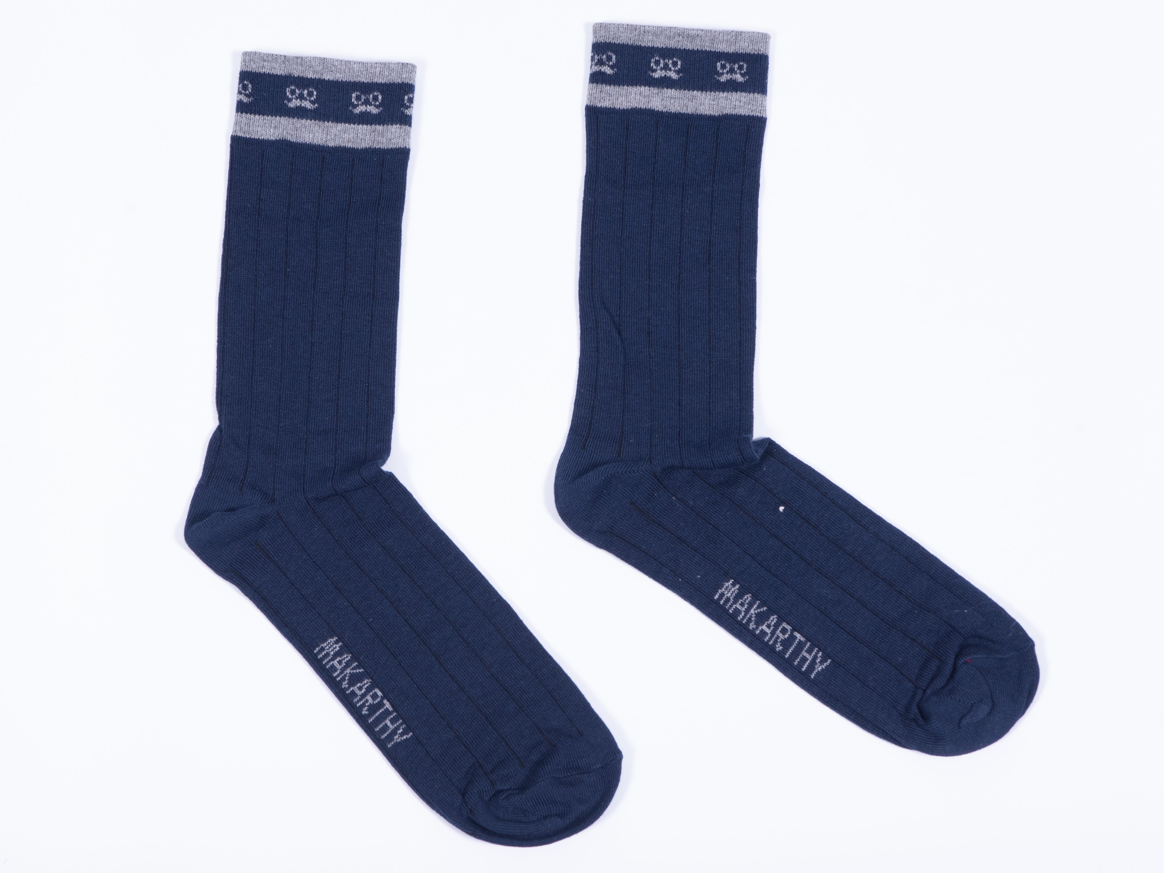 Navy Striped Sock