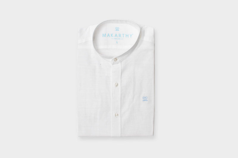 Camisa Semi Lino Blanco